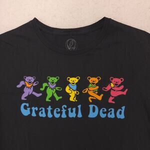 Grateful Dead Band Crew Neck Short Sleeve Graphic T Shirt Mens Size M Black